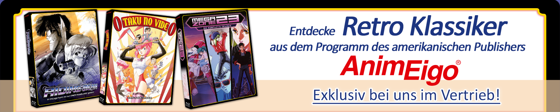 Anime Retro Klassiker von AnimEigo jetzt auf Blu ray bestellen!