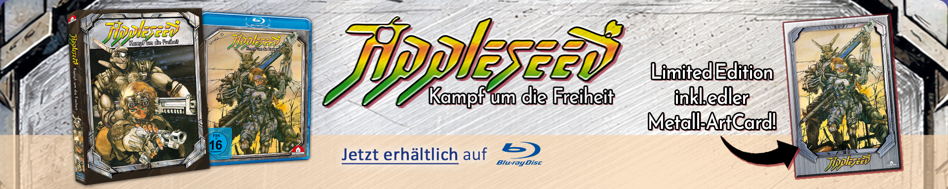 Jetzt neu und auf Lager: Appleseed