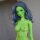 Option Part – bust – medium painted (Green)