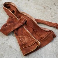 Top &ndash; Hooded Zip Cardigan (Rusty Brown)