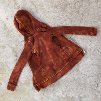 Top &ndash; Hooded Zip Cardigan (Rusty Brown)