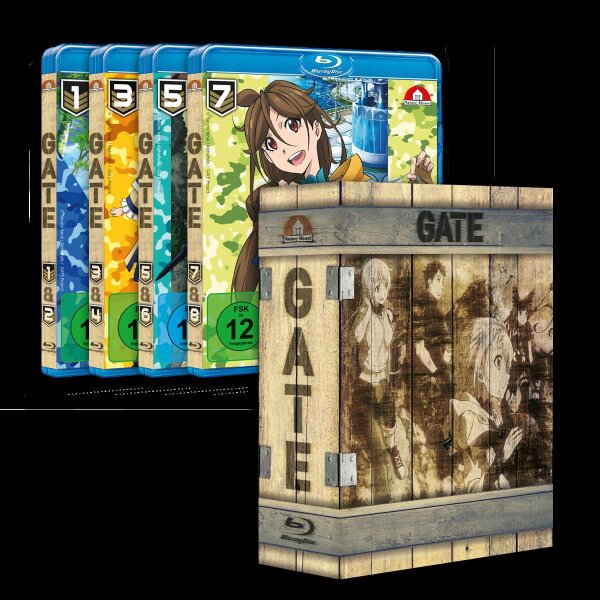 GATE: Survival Crate, Ep. 1-24, 128seitiges booklet, Schuber