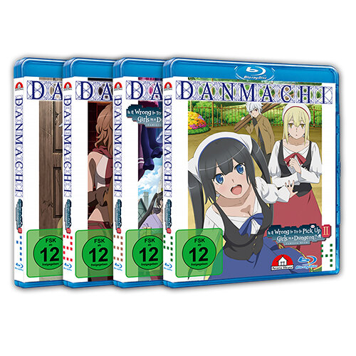 Danmachi - Familia Myth II - BluRay Bundle Vol. 1-4 Standard Edition