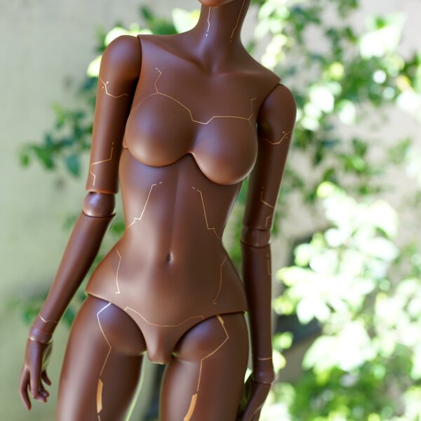 New Smart Doll Reflection Cocoa Wig Sports Bra Set Figure girl