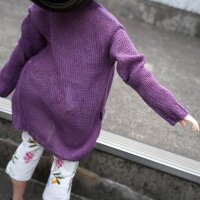 Pear – Baggy Knit Cardigan (purple)