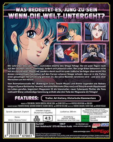 Megazone 23 Blu-ray, 40,00 €