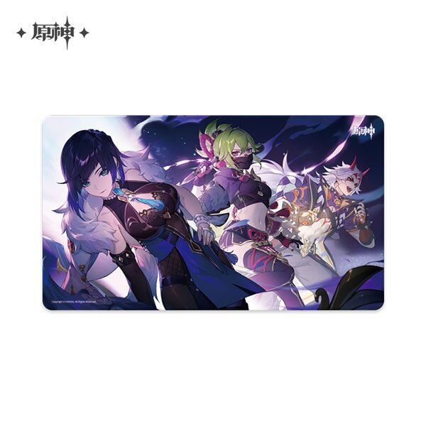 Mousepad – Genshin Impact - Yelan, Kuki Shinobu & Arataki Itto - 70x40 cm