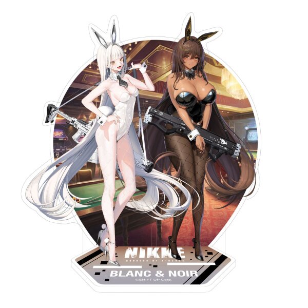 Goddess of Victory: Nikke - Acrylic Diorama - Blanc & Noir – 18cm