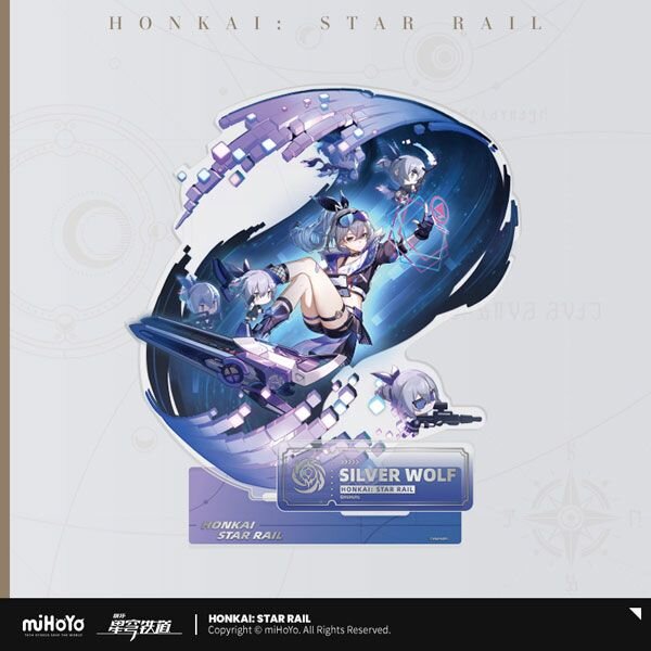 Honkai: Star Rail Character Acrylic Stand – Silver Wolf